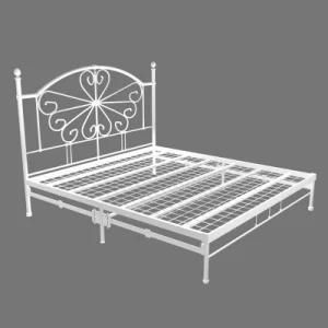 Hardware Iron Ribs Folding Metal Bed Frame Bedstead for Bed