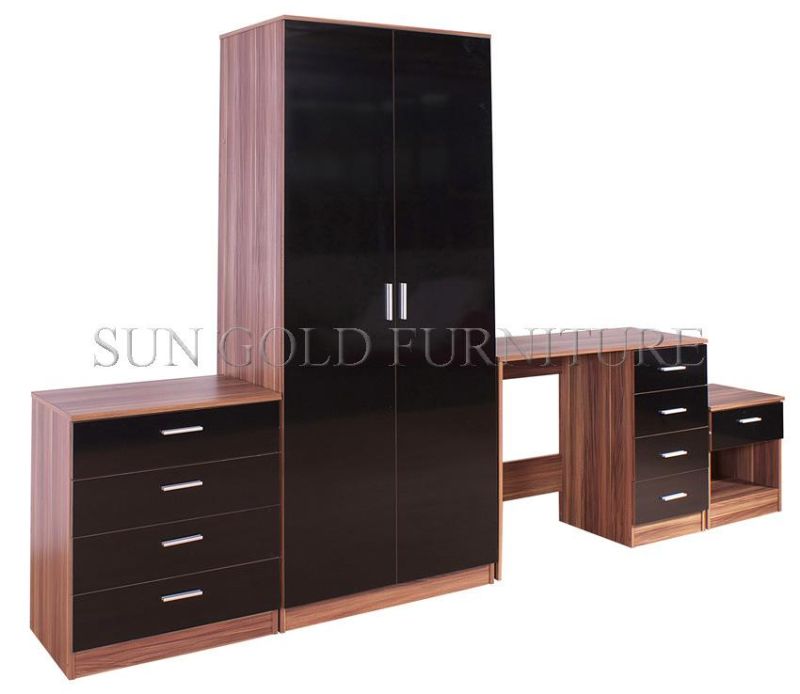 China Simple Style Wooden Wardrobe Bedroom Sets (SZ-WD028)
