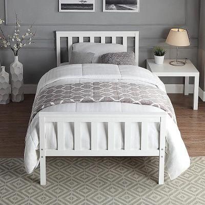 Bedroom Furniture Wooden White Solid Wood 3FT Bed