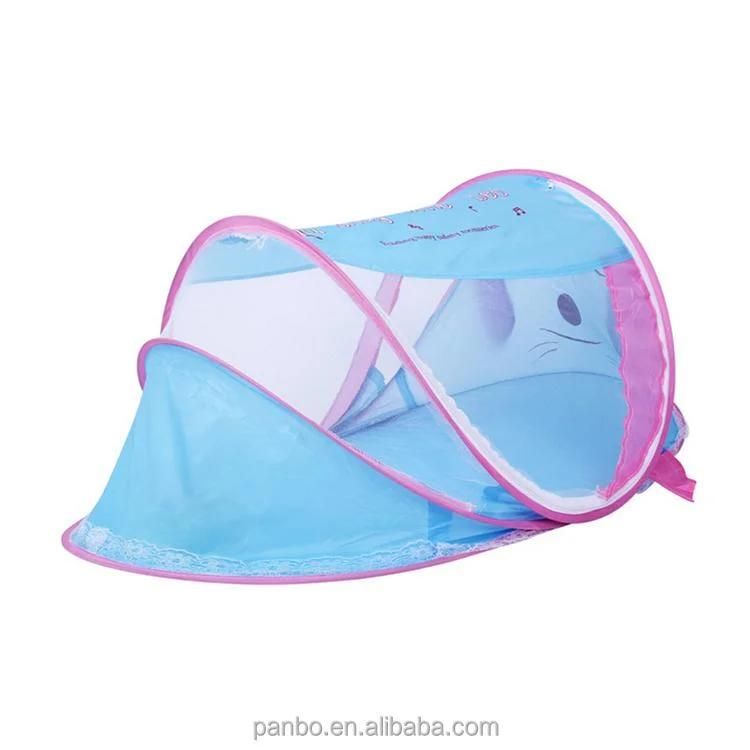 Free to Install Foldable Belt Stent Music Little Yurts 0-2 Year Old Baby Bed Nets