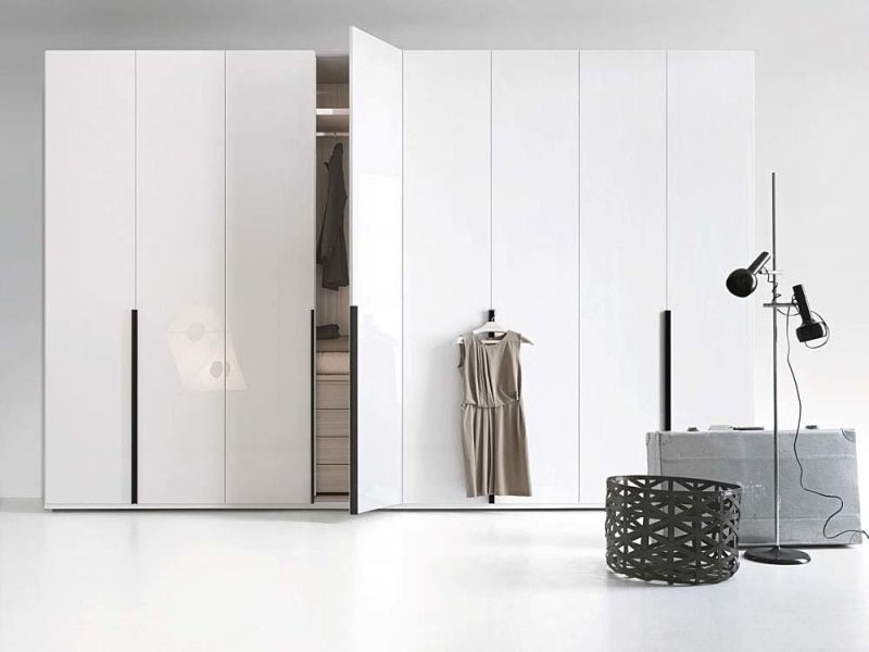Wholesale White Color Simple Design Fair Price Furniture Lowes Wardrobe