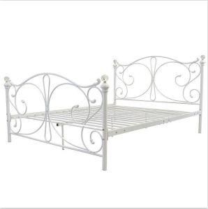 White Double Metal Bed Frame 4FT6 Beds