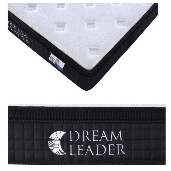 Full Size Home Bedding Products Euro Top Pocket Spring Bed Roll Packing Latex Mattress