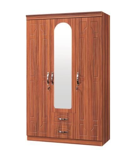 Full-Length Mirror Wardrobe PVC Wardrobe 2/3/4 Door Simple Wardrobe