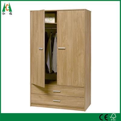 3 Doors Living Room Furniture Wooden Wardrobe