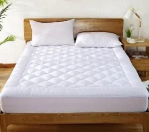 Wholesale 233t Cotton 5% Soft White Goose Down Filling Mattress Topper for Star Hotel