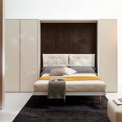 Apartment / Home Furniture Queen Size Murphy Wall Bed with Wardrobe
