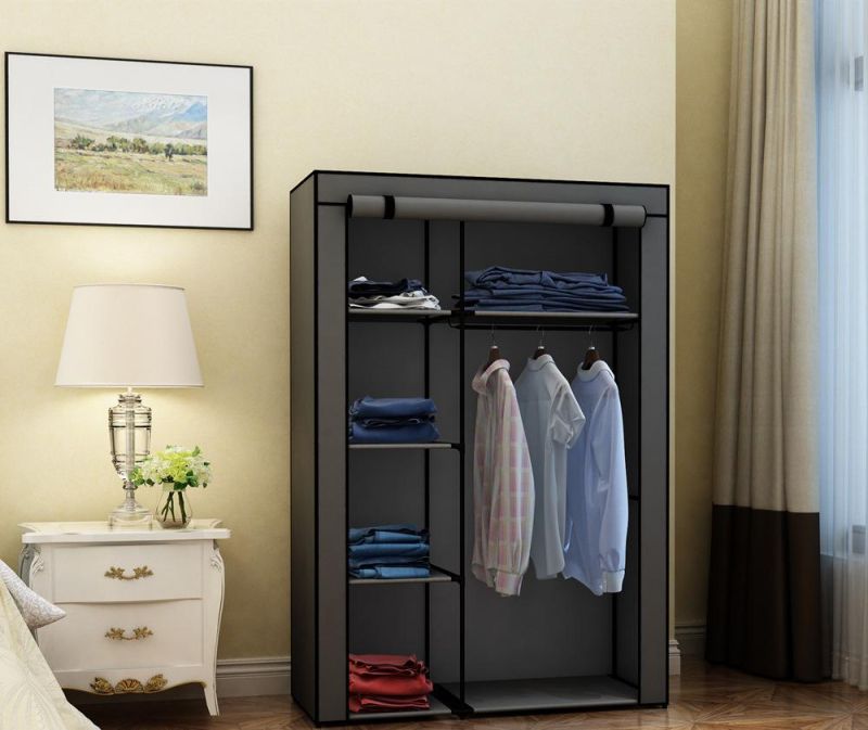 Fashionable Simple Solid Color Non-Woven Fabric Combination Foldable Wardrobe