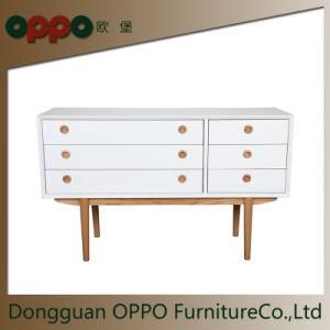 MDF White Matte Lacquer Cabinet Modern Furniture