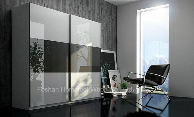 Modern Bedroom Mirror Wardrobe (HF-EY019)