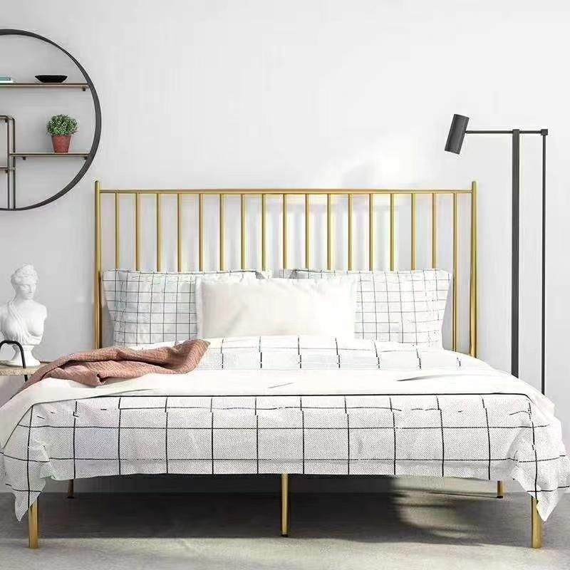 2020 Newest European-Style Metal Single Bed for Double Size