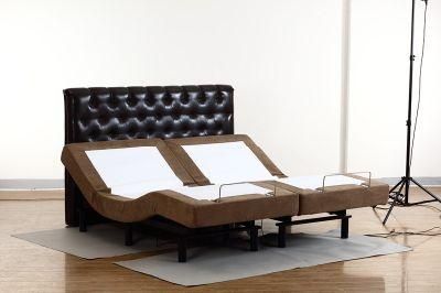 2 Years Guarantee with Massage Function Electric Adjustable Double Bed