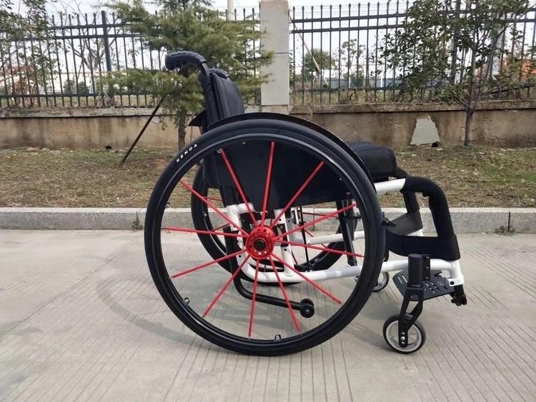 Super Light Aluminum Alloy Portable Leisure Sports Wheelchair