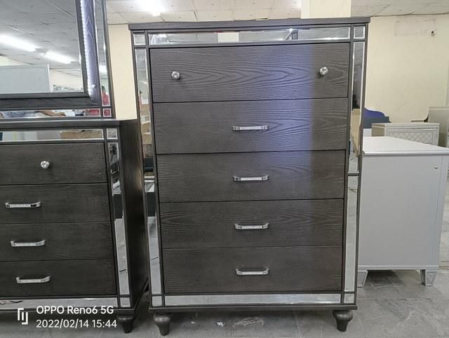 Oak Veneer LED Light Bedroom Sets