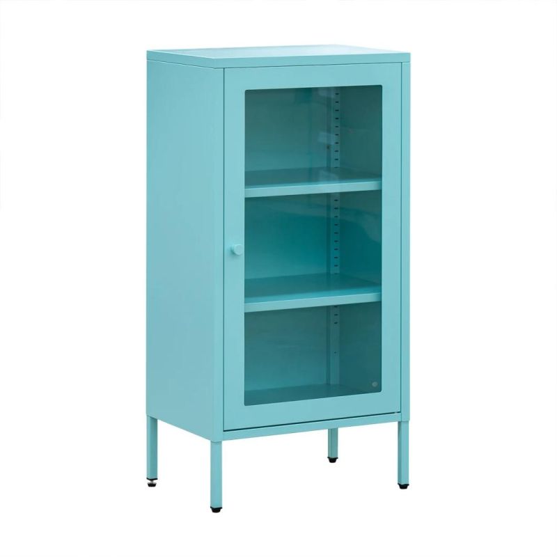 Hot Selling Style, Three-Tier Small Living Room Steel Storage Cabinet.