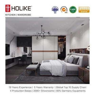 Holike Custom Home Products Bedroom MDF PVC Wooden Wardrobe Closet