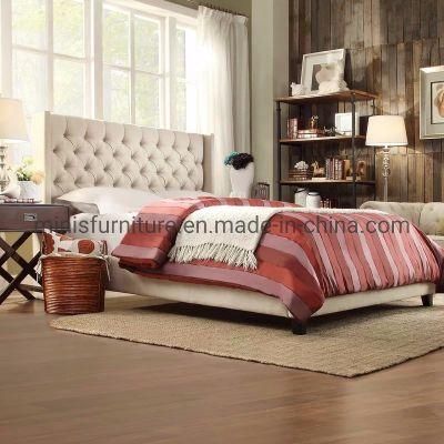 (MN-HB116) China Factory Furniture Comfortable Bedroom Fabric Bed