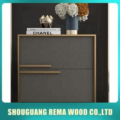 Nightstand End Table with Storage Cabinet and Drawer Industrial Bedside Table for Home Bedroom/
