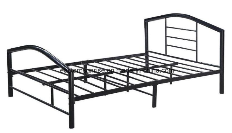 Best Price China Supplier Cheap Metal Single Double Beds
