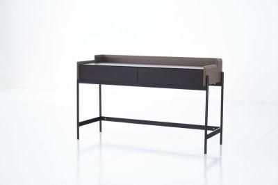 Fq58 Dressing Table /Eucalyptus Veneer / Steel Base Coating /Italian Sample Modern Furniture in Home and Hotel