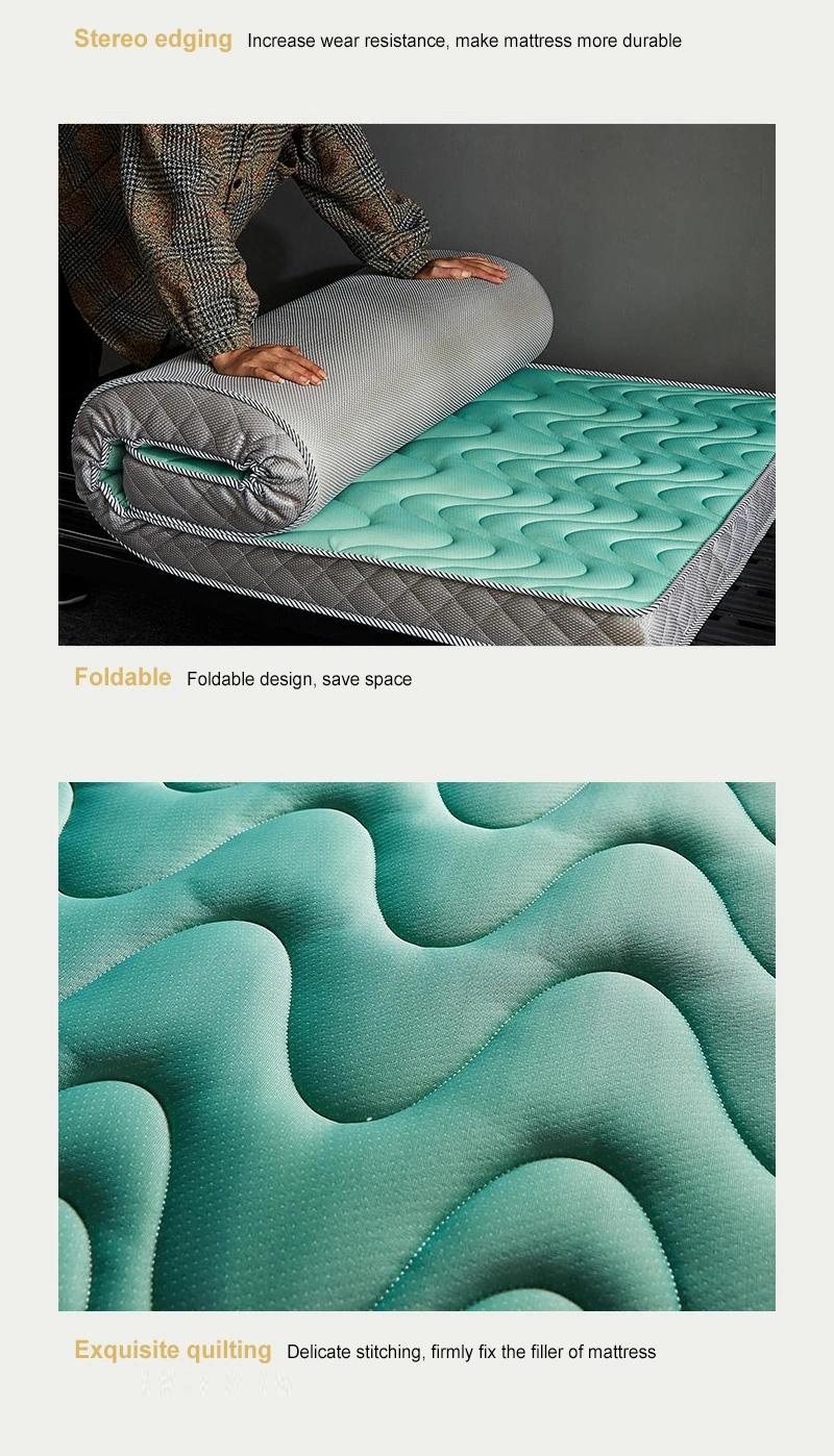 School Dorm Bed Mattress Thick 10cm Portable Soft Latex Twin