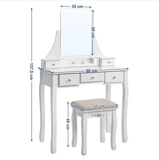 Hot Selling Dressing Table Set with Mirror