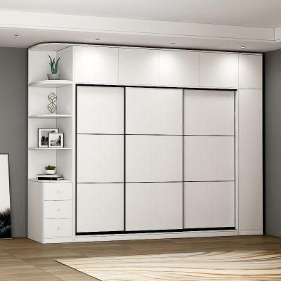 Nordic Simple Design Sliding Door Bedroom Combination Wardrobe