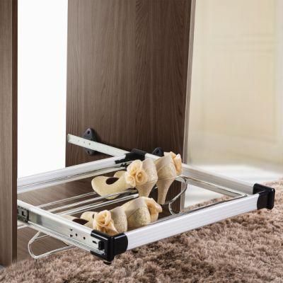 (Hz004A) Aluminum and Iron Drawer Shoes Rack for Wardrobe