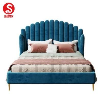 Modern Hot Selling Item Home Furniture Wood Leg Double King Size Wall Bed
