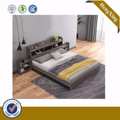 Hot Sell Wooden Hotel Furniture Double Single Bed (UL-9BE004)