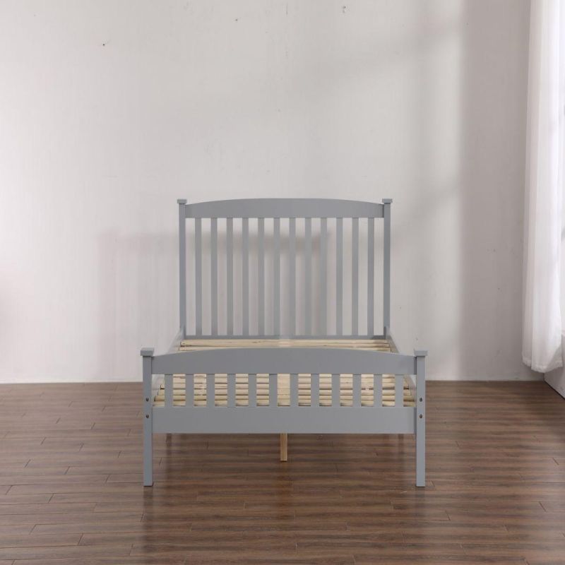 Bedroom Furniture Pine Painted Solid Wood Bed Full/Double Bed