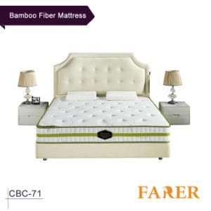 Anti-Mite Bamboo Fabric Pocket Spring Foam Bedroom Mattress