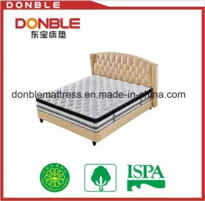 Euro Pillow Top Knitting Fabric Royal Pocket Spring Mattress