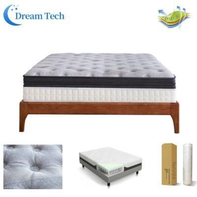 Hot Sale Comfortable Pillow Top Mattress Queen Size Mattress