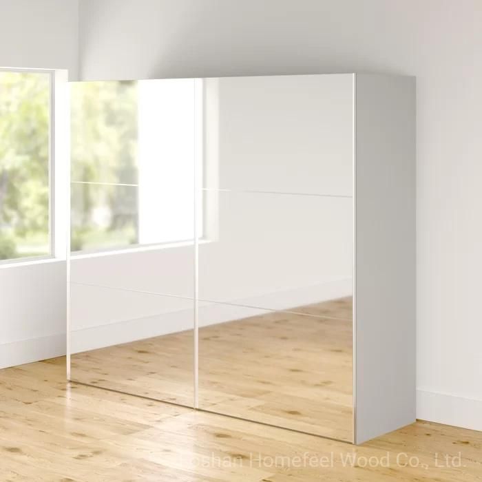 European Design Contemporary Bedroom Big Size MDF Mirror Sliding Door Robe (HF-WB13)