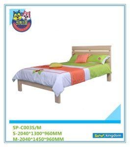 Single Bed for Kids Bedroom Furniture Cheap Sets Natural Color Simple Elegant Design Sp-C003L, XL