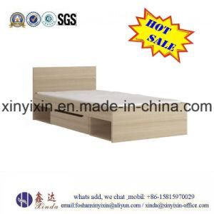 Oak Color Wooden Bed with Underbed Drawer (B11#)