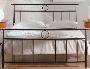 Metal Double Bed Design Furniture (HF036)