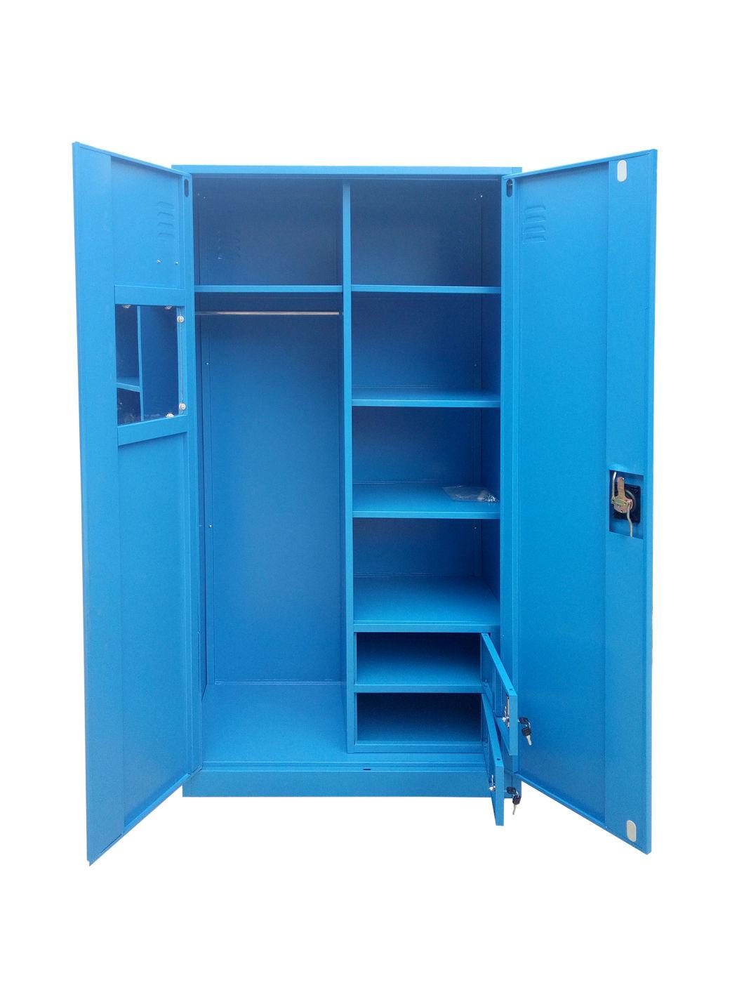 Jas-006 Steel Almirah Designs Metal 2 Door Metal Clothes Locker Wardrobe
