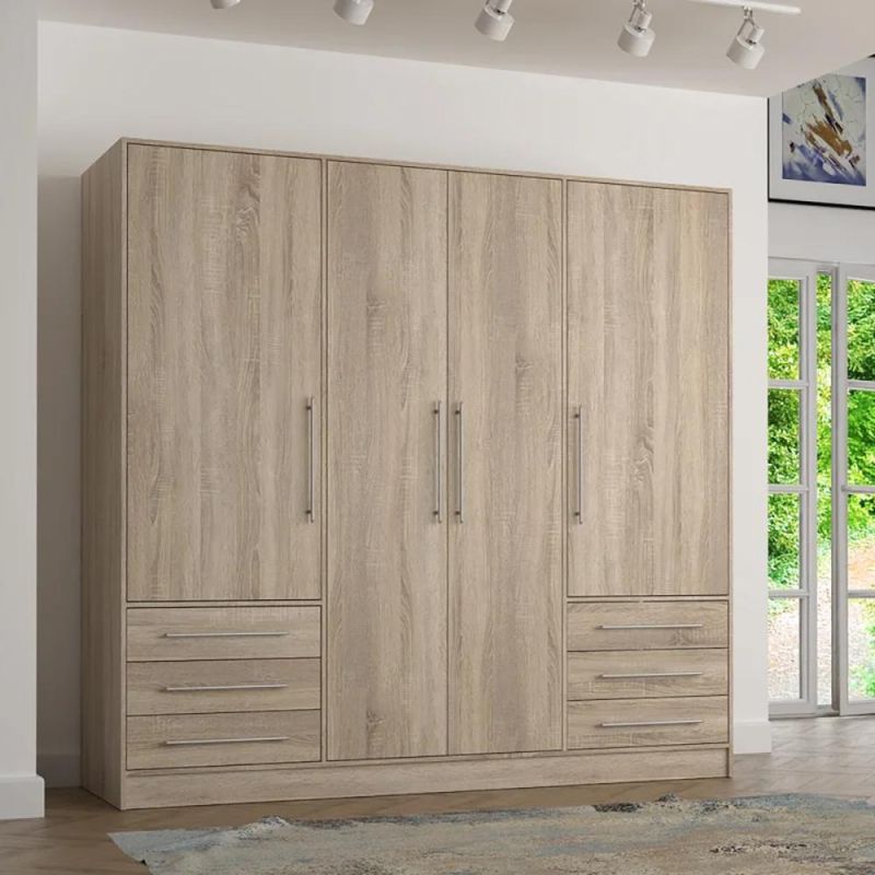 Modern Design Home Furniture Bedroom Hinged Door Wardrobe