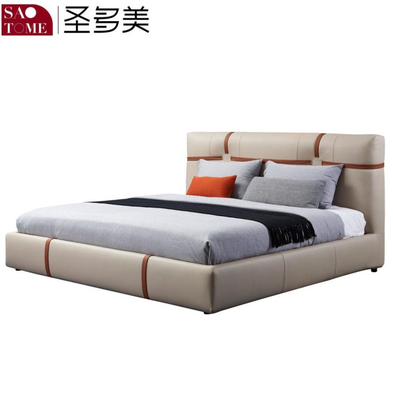 Modern Hotel Bedroom Furniture Set King Size Upholstered Platform Bed