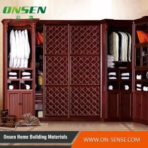 Classic Laminated Leather Wardrobe Sliding Door