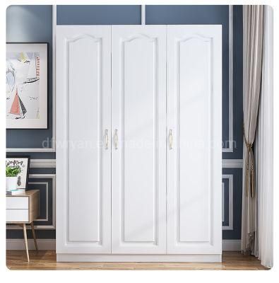 Bedroom Furniture Melamine Panel Four Doors Wardrobe Cabinet