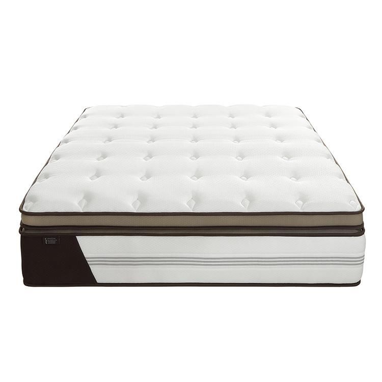 Pillow Top Design 5 Zones Pocket Spring with Latex and Foam Encasment Mattress