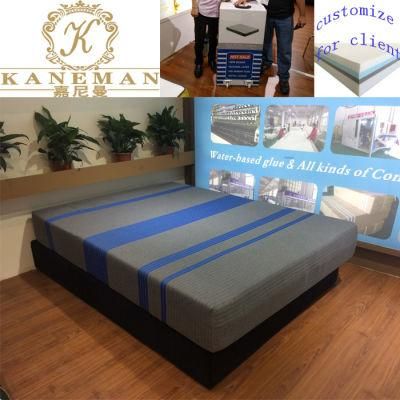 10 Inch Natural Latex Cool Gel Memory Foam Mattress Roll Compress in Colour Box