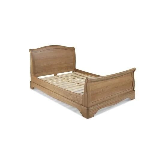 New Design Oak Sleigh Bed for Double Queen King Size with Bed Frame for The Bedroom Furniture