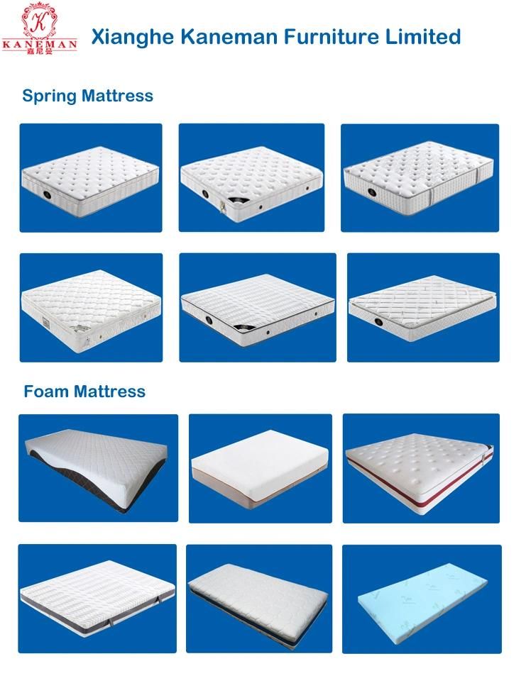 OEM Gel Memory Foam Mattress Roll Compressed Packing in a Box