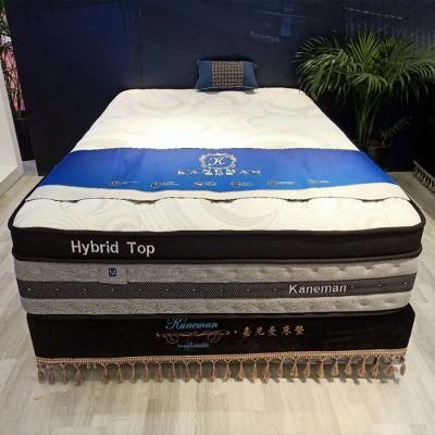 Luxury Euro Top Natural Latex Micro Mini Pocket Spring Mattress Roll in a Box