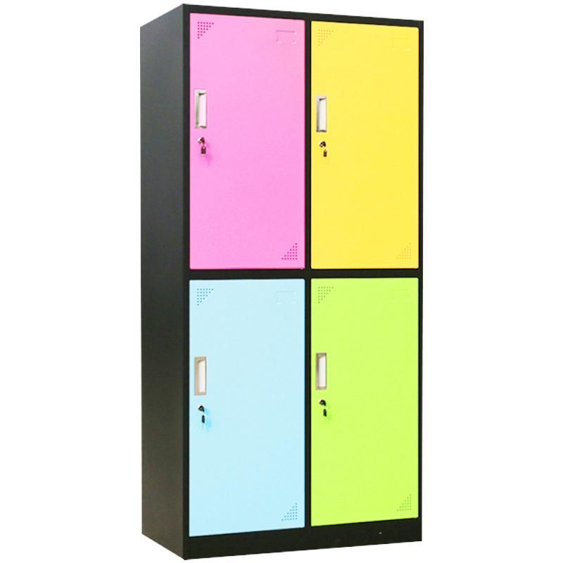 4 Door Metal Swimming Pool Cam Lock Kids Mini Cube Lockers Work Lockers Casier Vestiaire