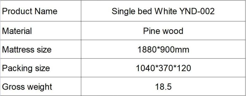 Simple and Easy to Assemble Pine Bed with Planks